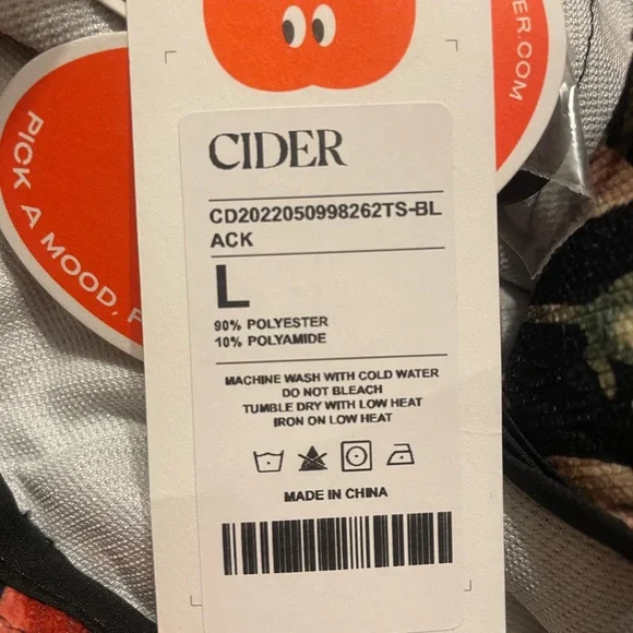 Cider floral wide print woven wide leg trouser new with tags size large - Picture 3 of 3